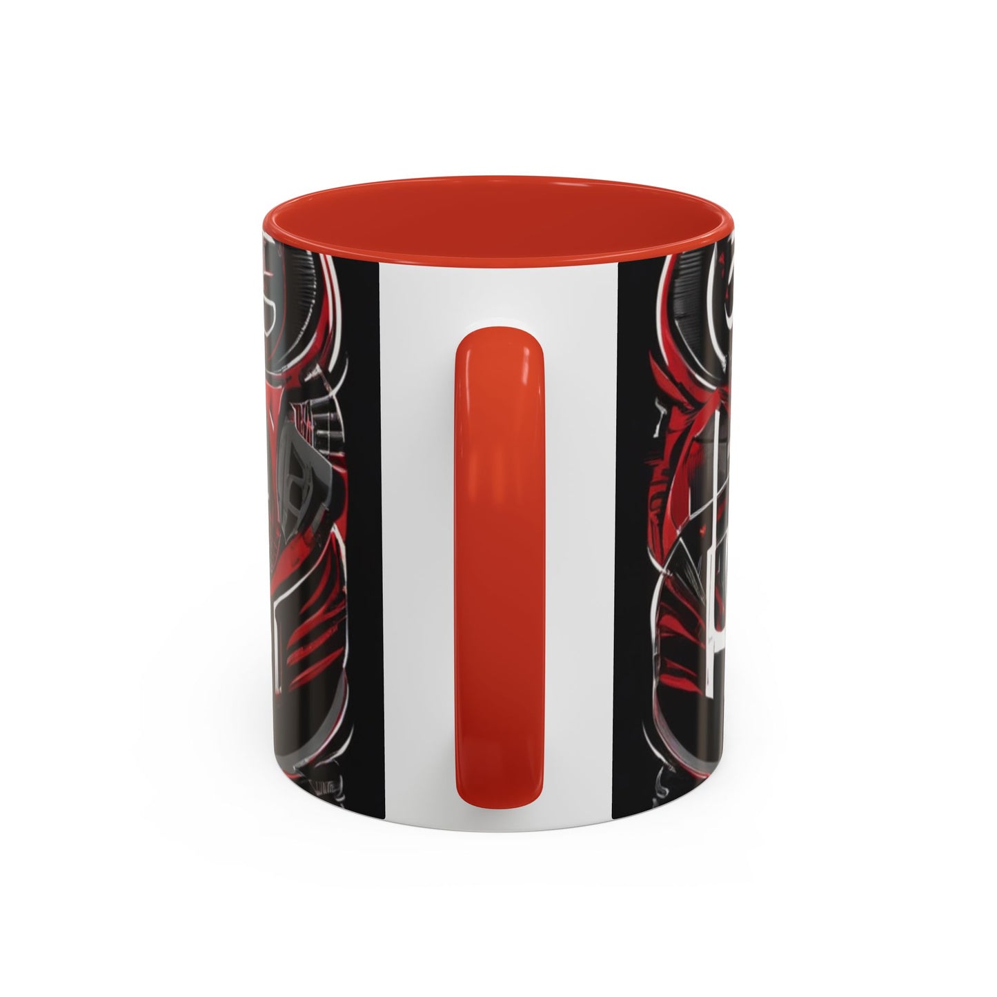 boostlete-boost-mode-type-win-the-day-outline-over-solid-monoline-0477 — Accent Mug 11/15oz
