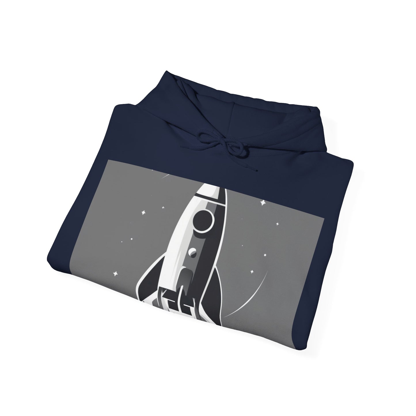 boostlete-field-day-icon-rocket-soft-monoline-1718 — Unisex Heavy Blend Hoodie (G18500)