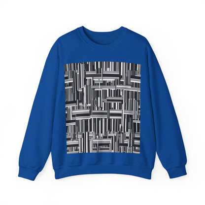 boostlete-recovery-progress-pattern-barcode-isometric-1023 — Unisex Heavy Blend Crewneck (G18000)