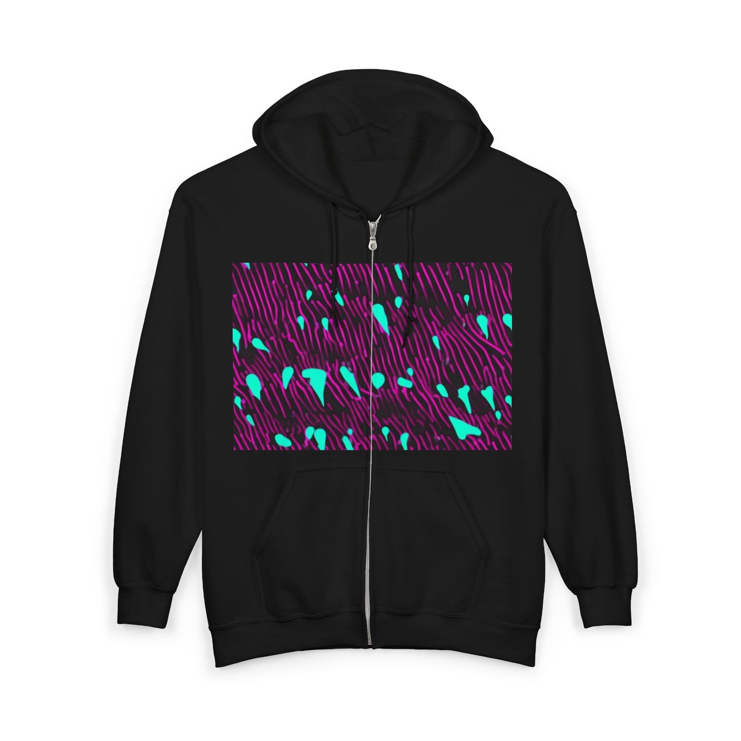 boostlete-am-crew-pattern-dotted-vector-0027 — Unisex Heavy Blend Full-Zip Hooded Sweatshirt