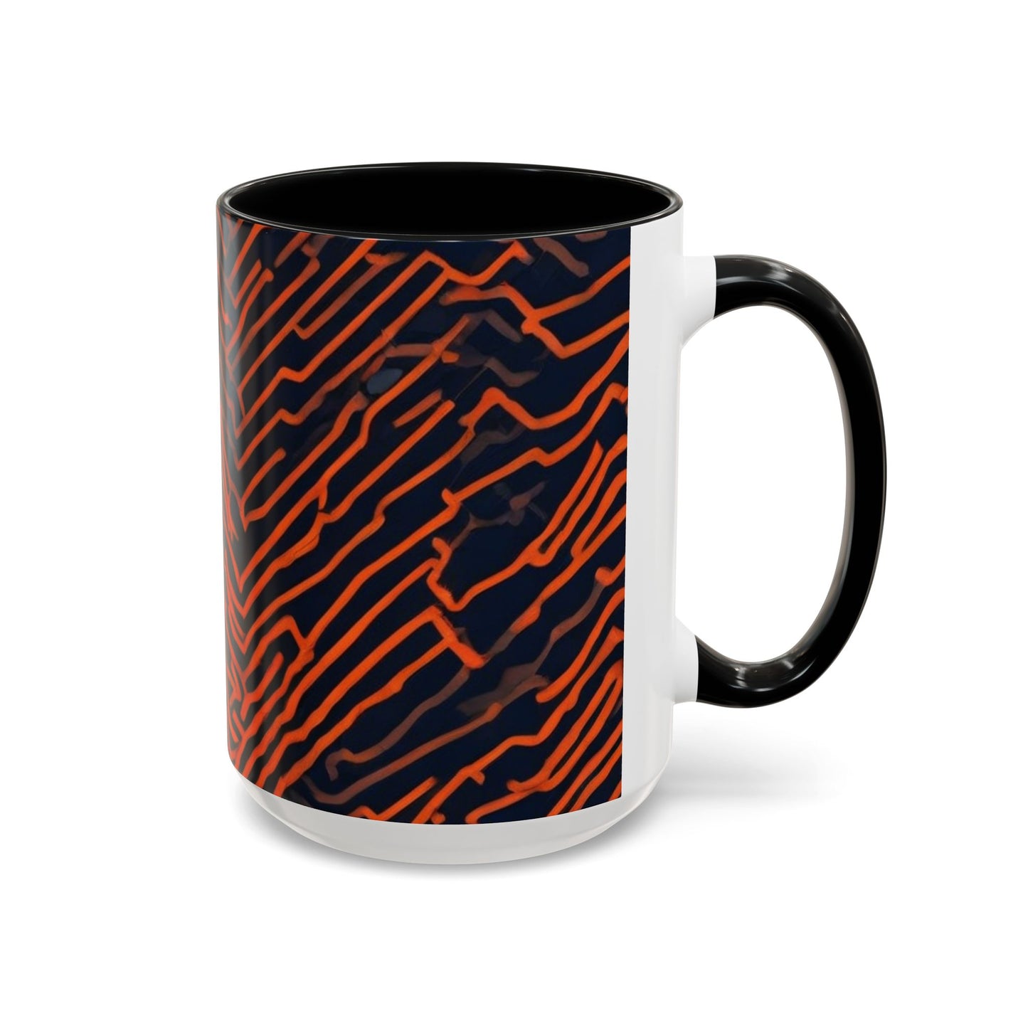 boostlete-field-day-pattern-ekg-modern-0087 — Accent Mug 11oz/15oz