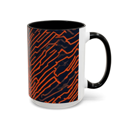 boostlete-field-day-pattern-ekg-modern-0087 — Accent Mug 11oz/15oz