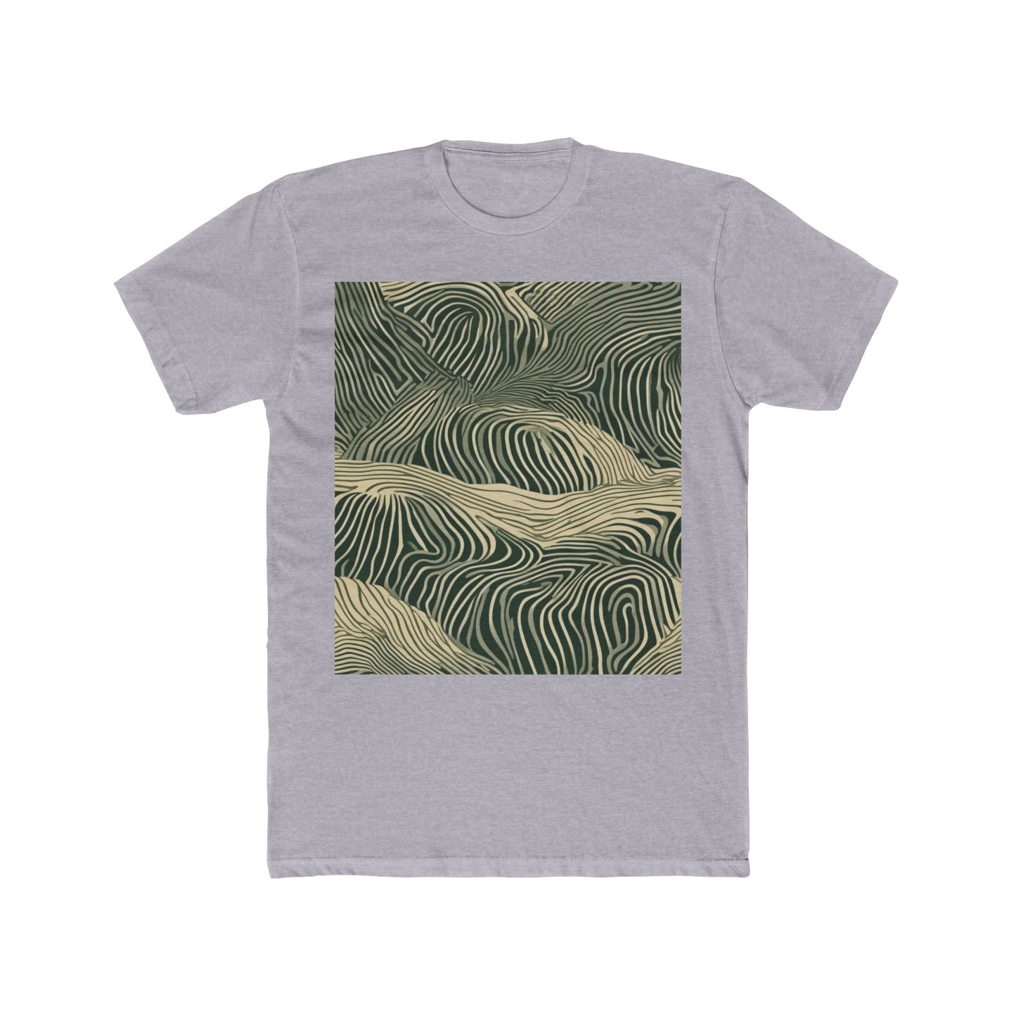 boostlete-rise-grind-pattern-topographic-modern-0403 — Unisex Cotton Crew Tee (NL 3600)