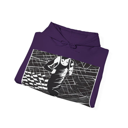 boostlete-headspace-scene-marathoner-speed-geometric-0816 — Unisex Heavy Blend Hoodie (G18500)