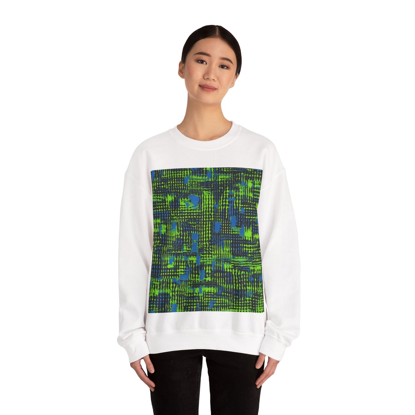 boostlete-pr-season-pattern-audio-industrial-0043 — Unisex Heavy Blend Crewneck Sweatshirt (Gildan)