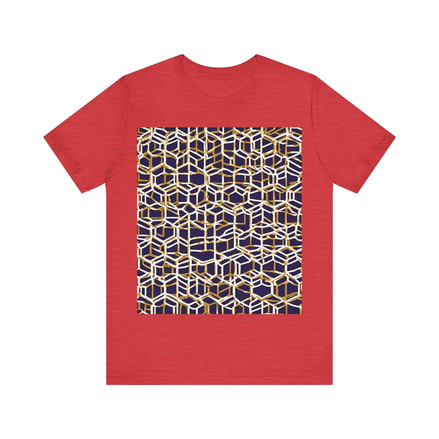 boostlete-am-crew-pattern-hex-industrial-0131 — Unisex Jersey Short Sleeve (B+C 3001)