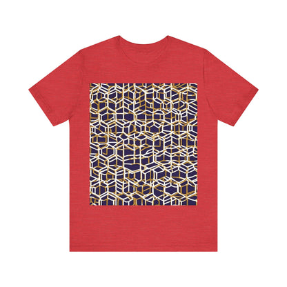 boostlete-am-crew-pattern-hex-industrial-0131 — Unisex Jersey Short Sleeve (B+C 3001)