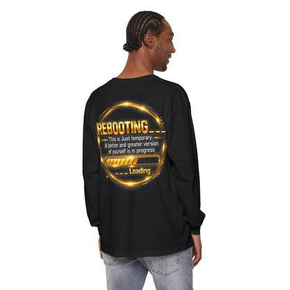 Rebooting Loading Graphic Long Sleeve T-Shirt