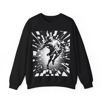 boostlete-am-crew-scene-sprinter-high-modern-0312 — Unisex Heavy Blend Crewneck Sweatshirt (Gildan)