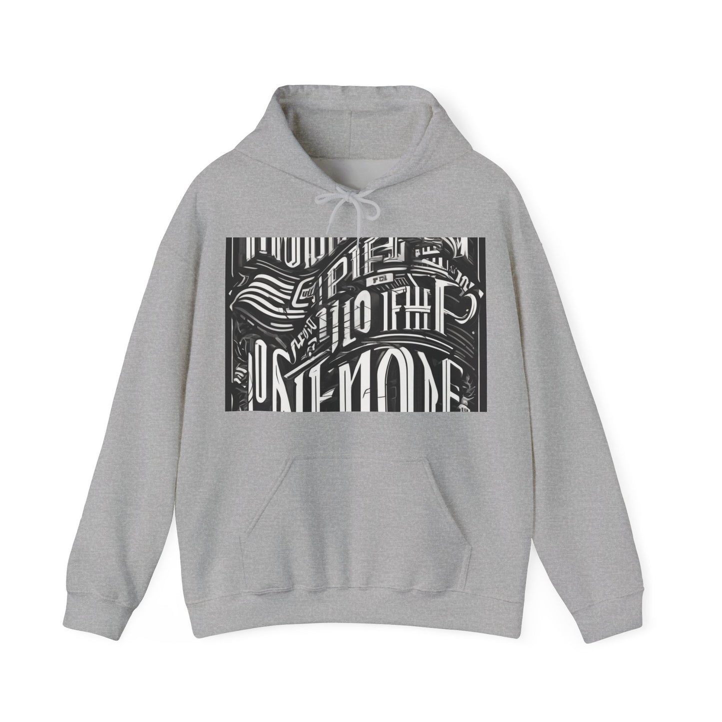 boostlete-mile-by-mile-type-one-more-split-line-art-0001 — Unisex Heavy Blend Hooded Sweatshirt (Gildan)