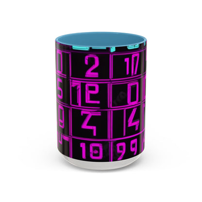 boostlete-iron-intent-pattern-plate-number-retro-0227 — Accent Mug 11oz/15oz