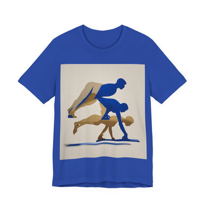 boostlete-mile-by-mile-scene-push-up-duotone-paper-0040 — Unisex Jersey Short Sleeve (B+C 3001)