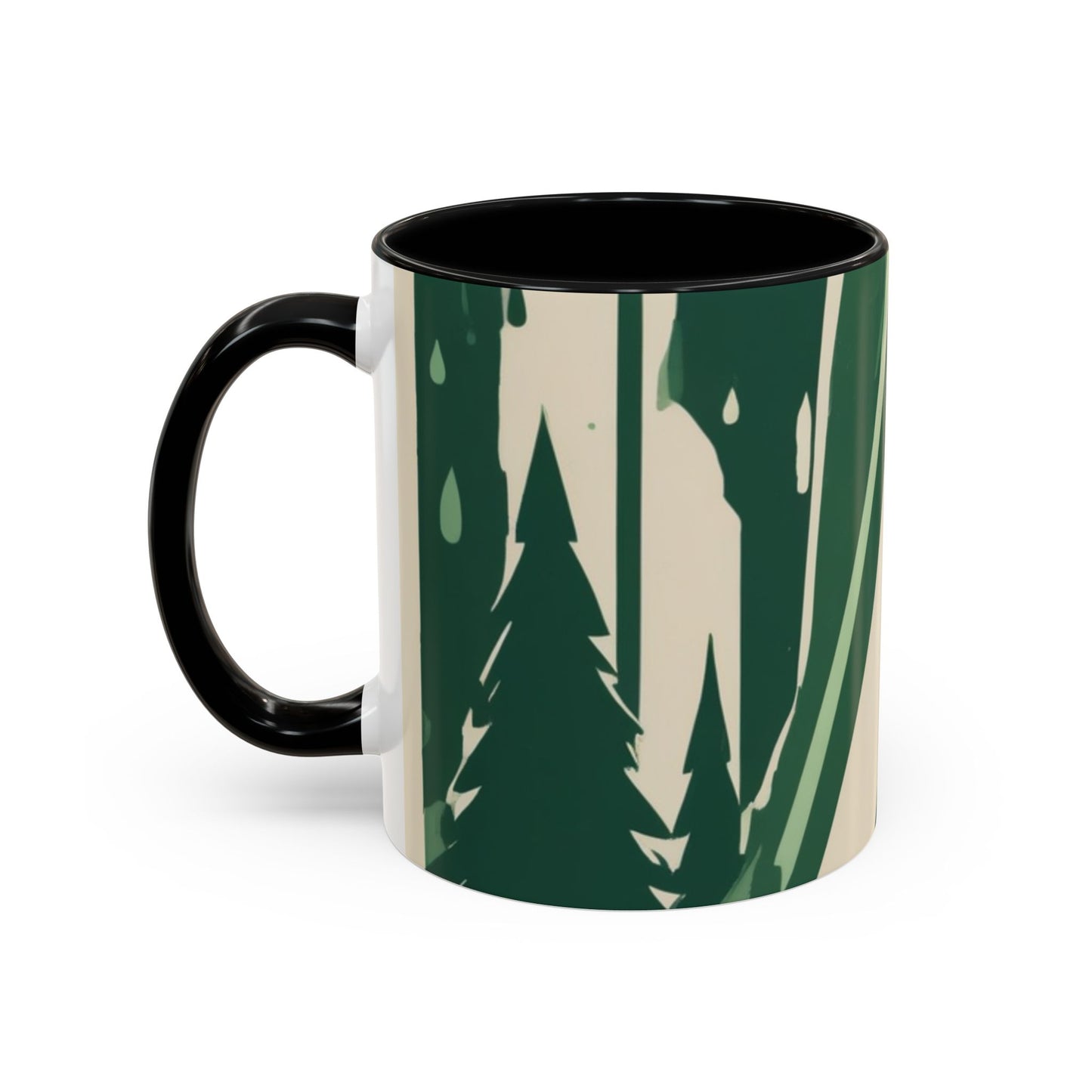 boostlete-quiet-power-icon-water-glitch-retro-0186 — Accent Mug 11oz/15oz