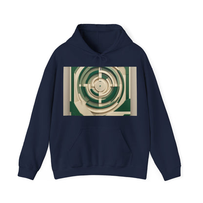 boostlete-mile-by-mile-icon-target-3d-modern-0306 — Unisex Heavy Blend Hoodie (G18500)