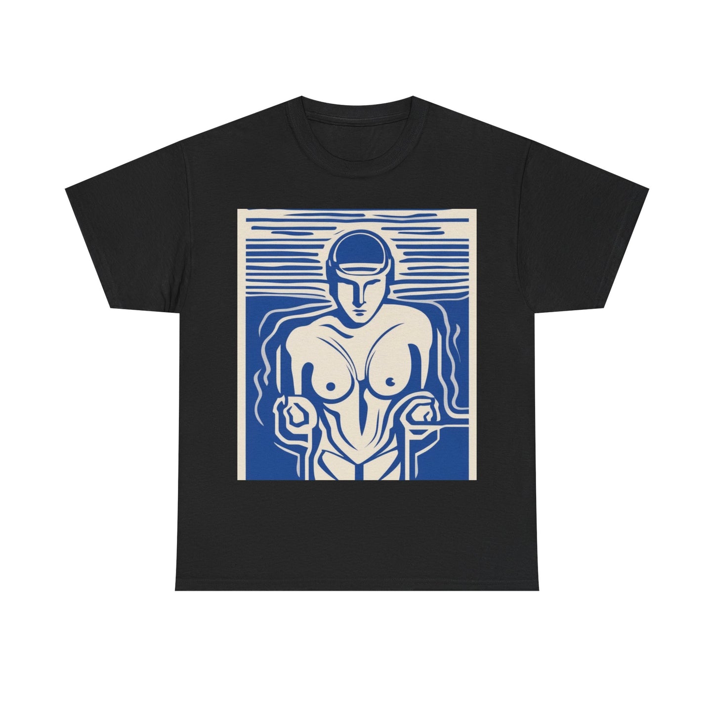 boostlete-boost-mode-icon-swimmer-motion-vector-0062 — Unisex Heavy Cotton Tee (Gildan 5000)