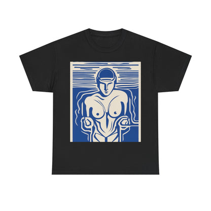 boostlete-boost-mode-icon-swimmer-motion-vector-0062 — Unisex Heavy Cotton Tee (Gildan 5000)