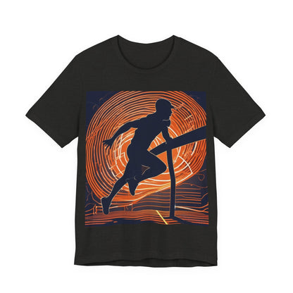 boostlete-iron-intent-scene-hurdler-neon-modern-0264 — Unisex Jersey Short Sleeve (B+C 3001)