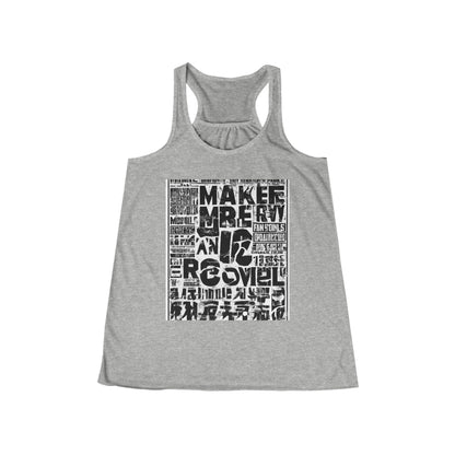boostlete-iron-intent-type-make-recovery-a-skill-vertical-industrial-0281 — Women's Flowy Racerback Tank (B+C 8800)