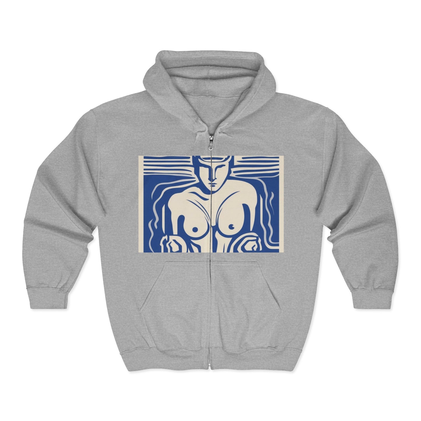 boostlete-boost-mode-icon-swimmer-motion-vector-0062 — Unisex Heavy Blend Full-Zip Hooded Sweatshirt