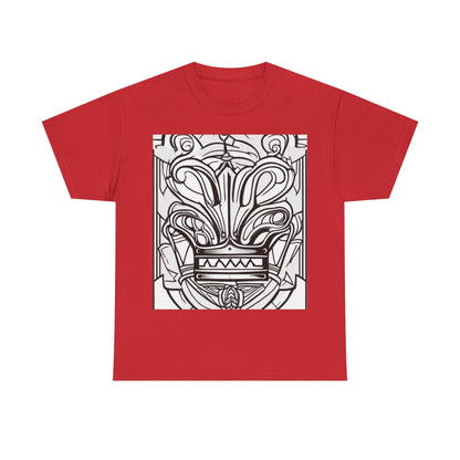 boostlete-boost-mode-icon-crown-offset-line-art-0190 — Unisex Heavy Cotton Tee (Gildan 5000)