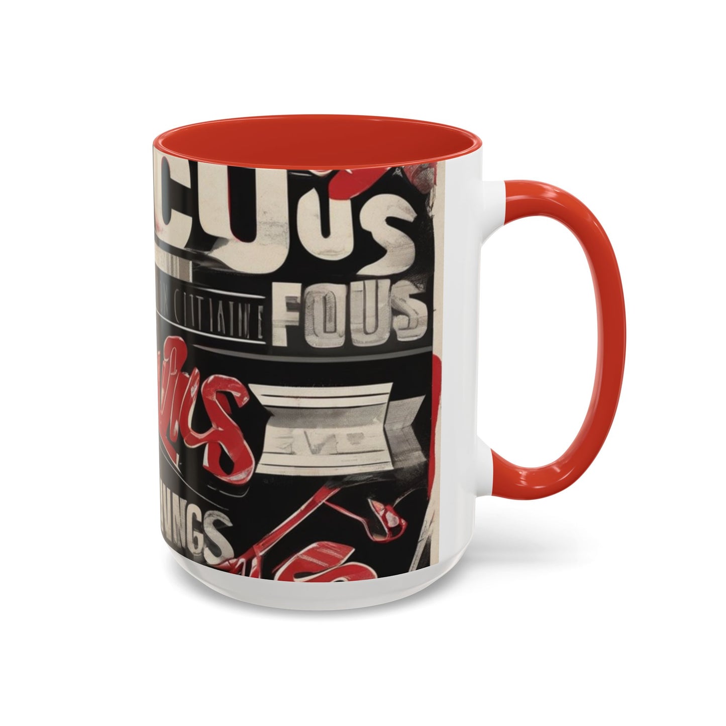 boostlete-mile-by-mile-type-focus-over-feelings-split-retro-0841 — Accent Mug 11/15oz