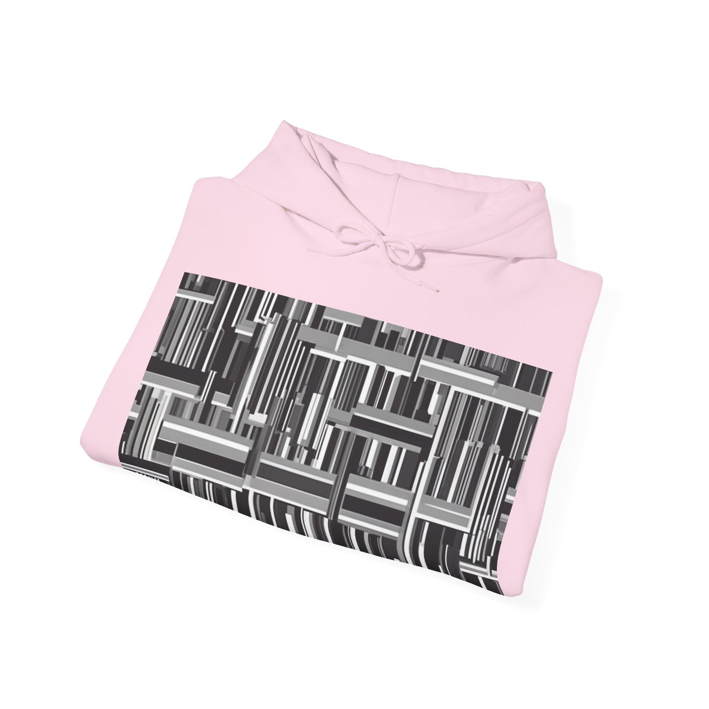 boostlete-recovery-progress-pattern-barcode-isometric-1023 — Unisex Heavy Blend Hoodie (G18500)