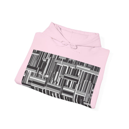 boostlete-recovery-progress-pattern-barcode-isometric-1023 — Unisex Heavy Blend Hoodie (G18500)