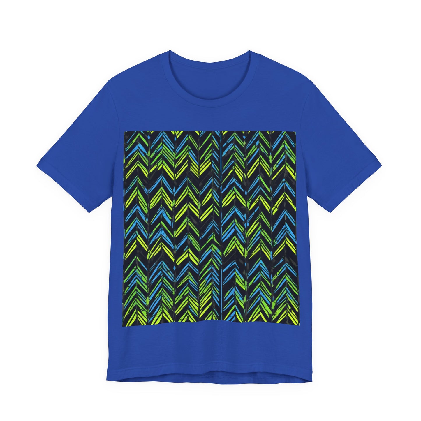 boostlete-mile-by-mile-pattern-chevron-monoline-0051 — Unisex Jersey Short Sleeve (B+C 3001)