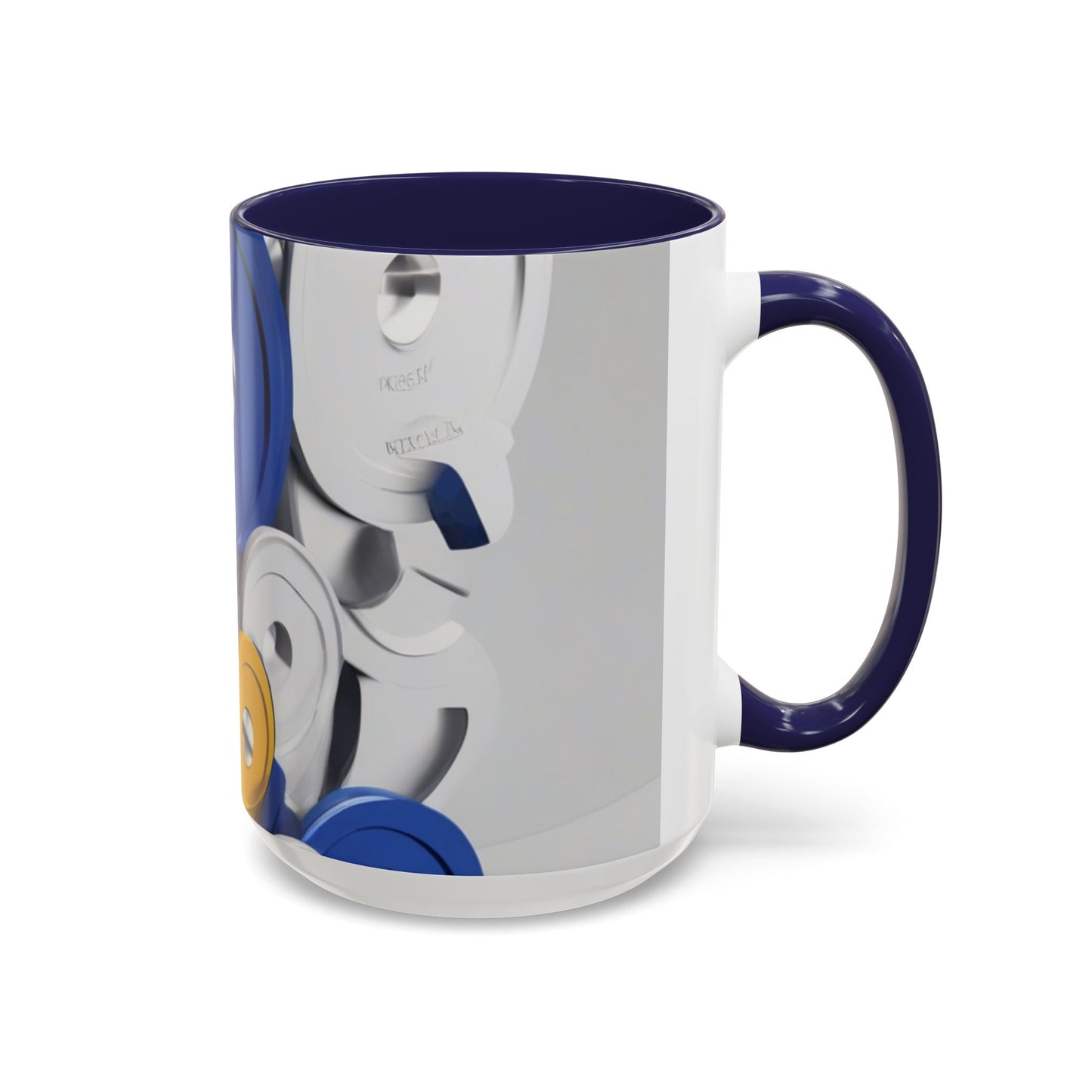 boostlete-field-day-icon-barbell-offset-geometric-0150 — Accent Mug 11oz/15oz