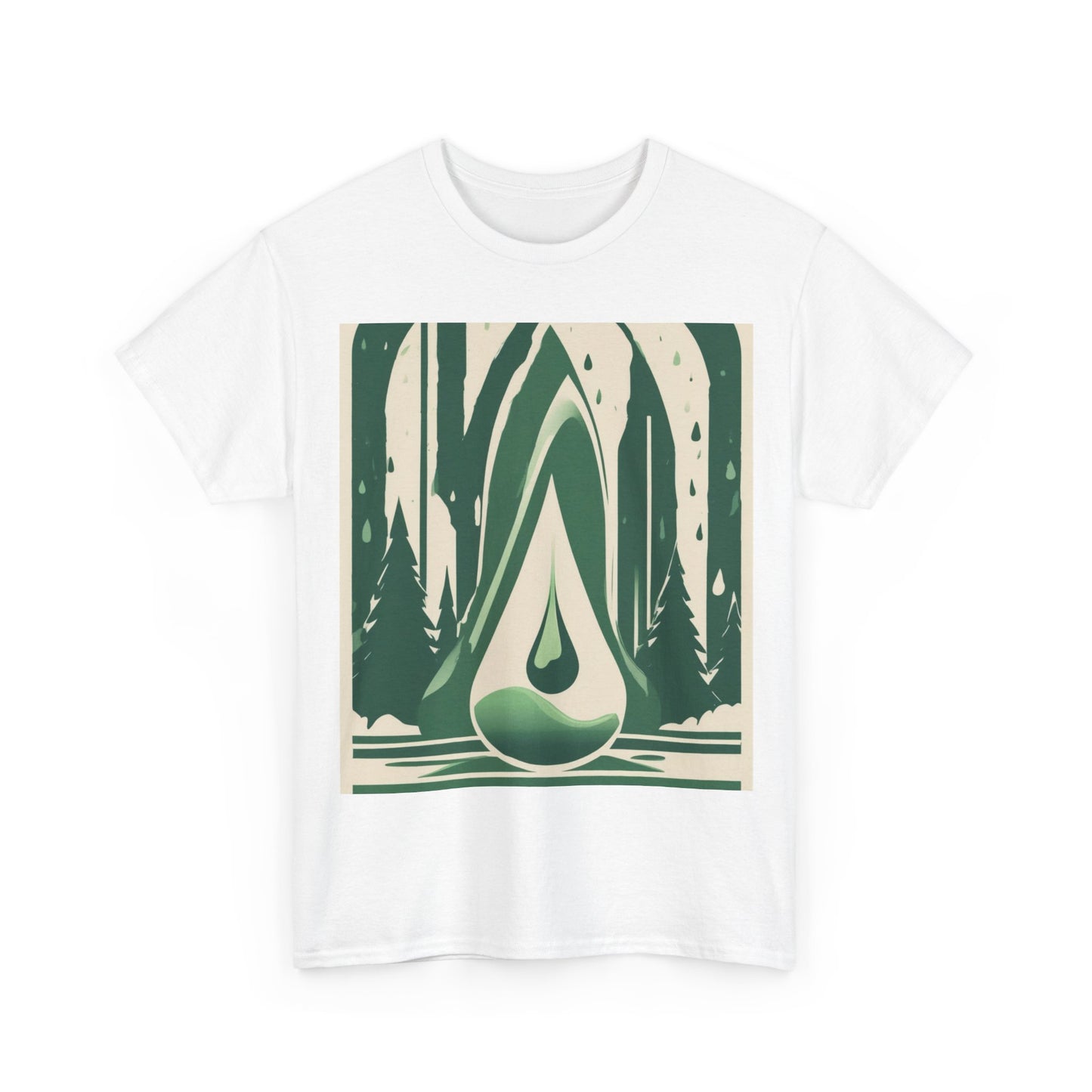 boostlete-quiet-power-icon-water-glitch-retro-0186 — Unisex Heavy Cotton Tee (Gildan 5000)