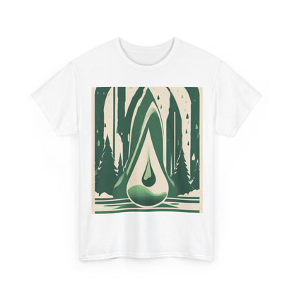 boostlete-quiet-power-icon-water-glitch-retro-0186 — Unisex Heavy Cotton Tee (Gildan 5000)