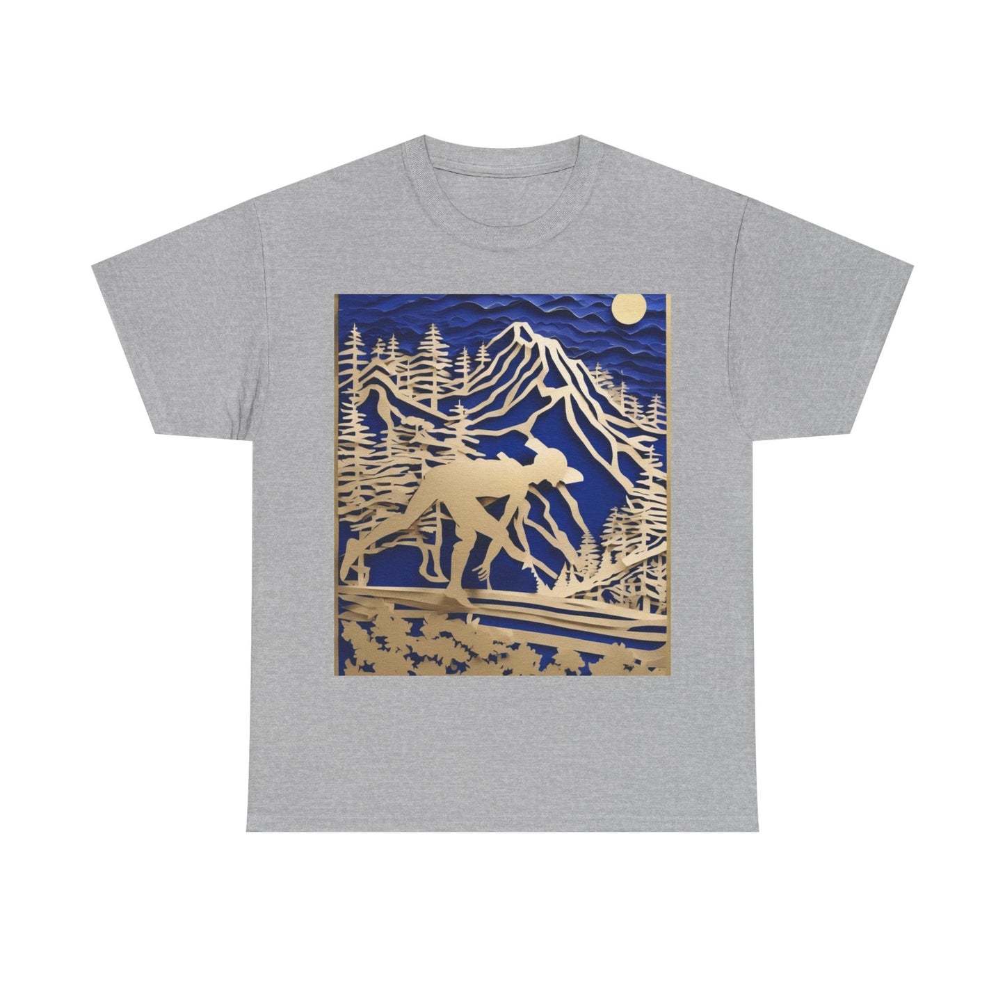 boostlete-recovery-progress-scene-trail-3d-paper-0176 — Unisex Heavy Cotton Tee (Gildan 5000)