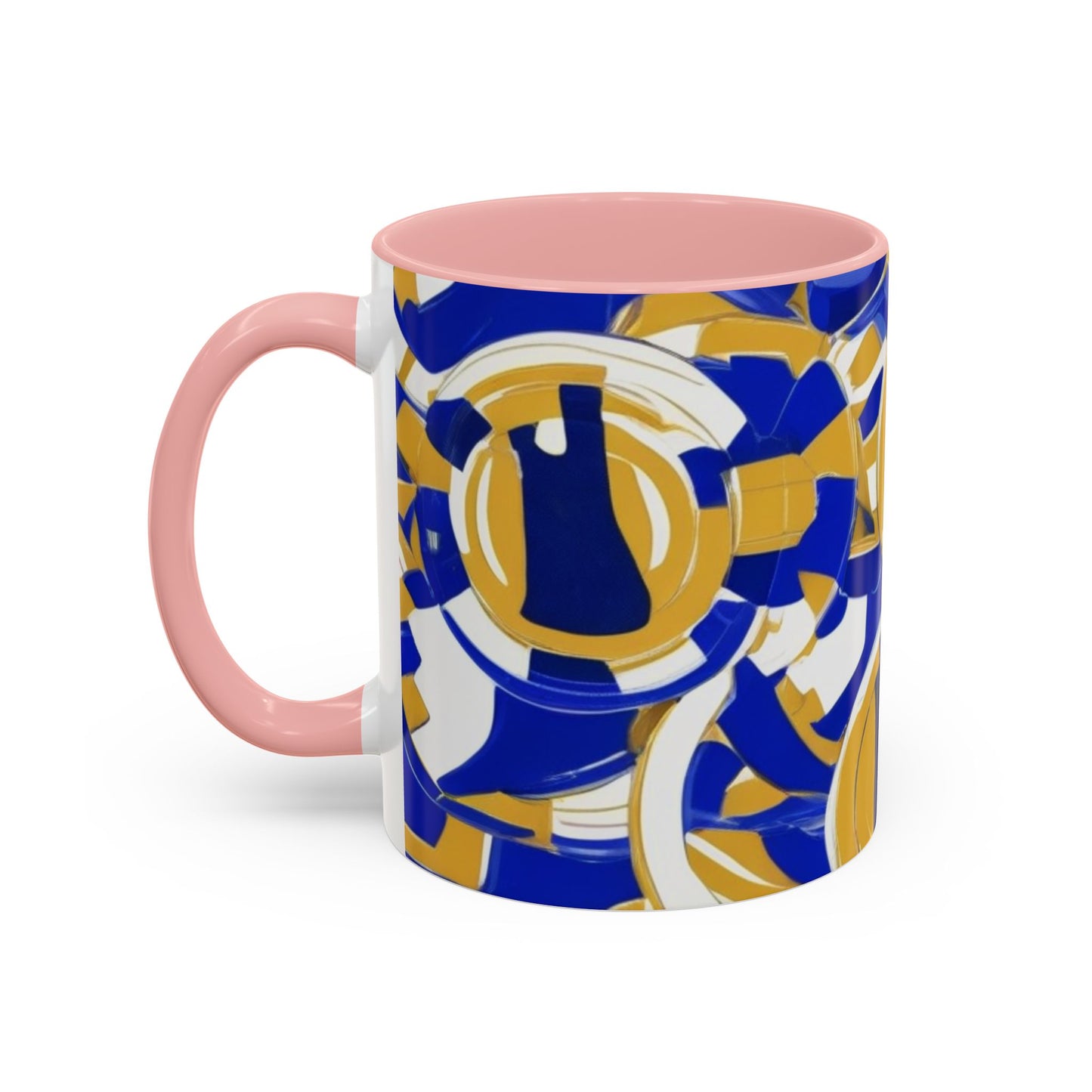 boostlete-field-day-icon-barbell-grainy-line-art-0906 — Accent Mug 11/15oz