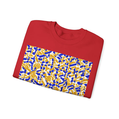 boostlete-rise-grind-pattern-sprint-isometric-0319 — Unisex Heavy Blend Crewneck Sweatshirt (Gildan)