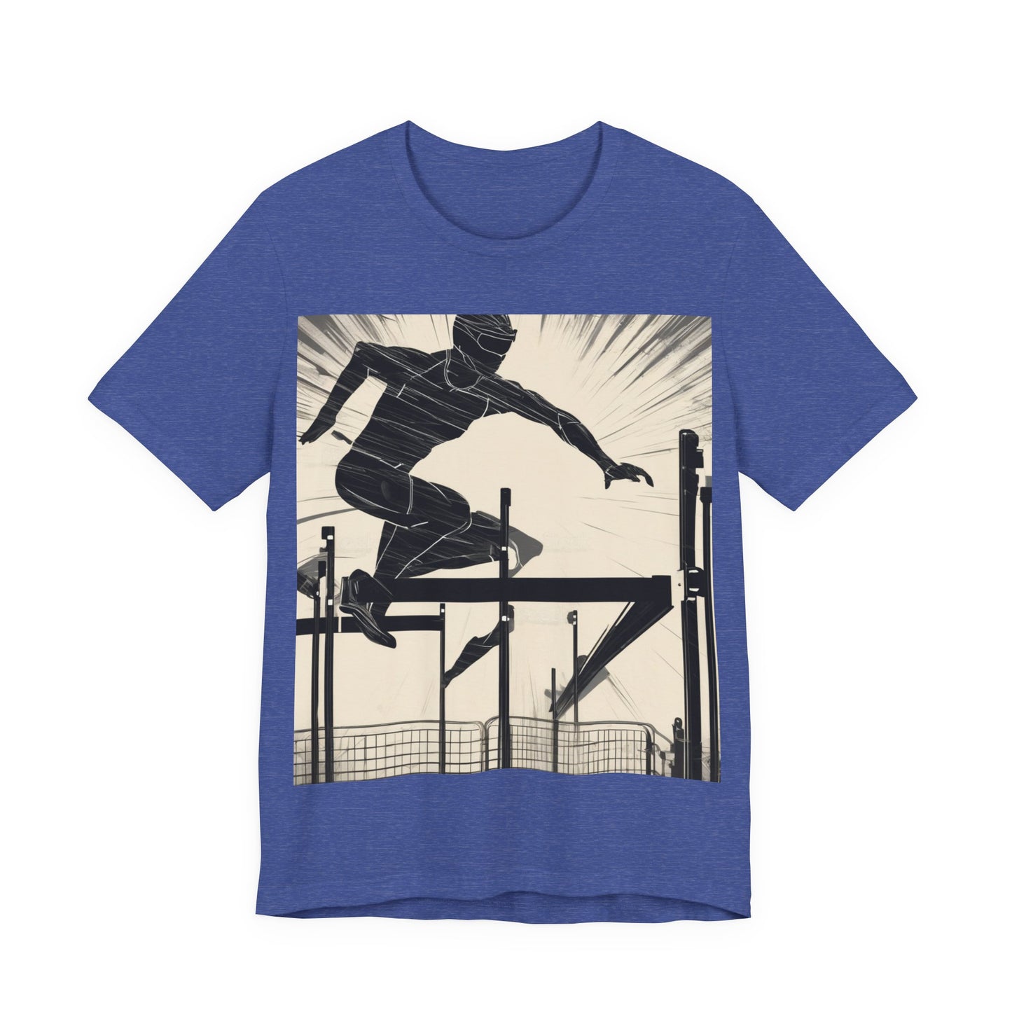 boostlete-iron-intent-scene-hurdler-speed-blueprint-0152 — Unisex Jersey Short Sleeve (B+C 3001)