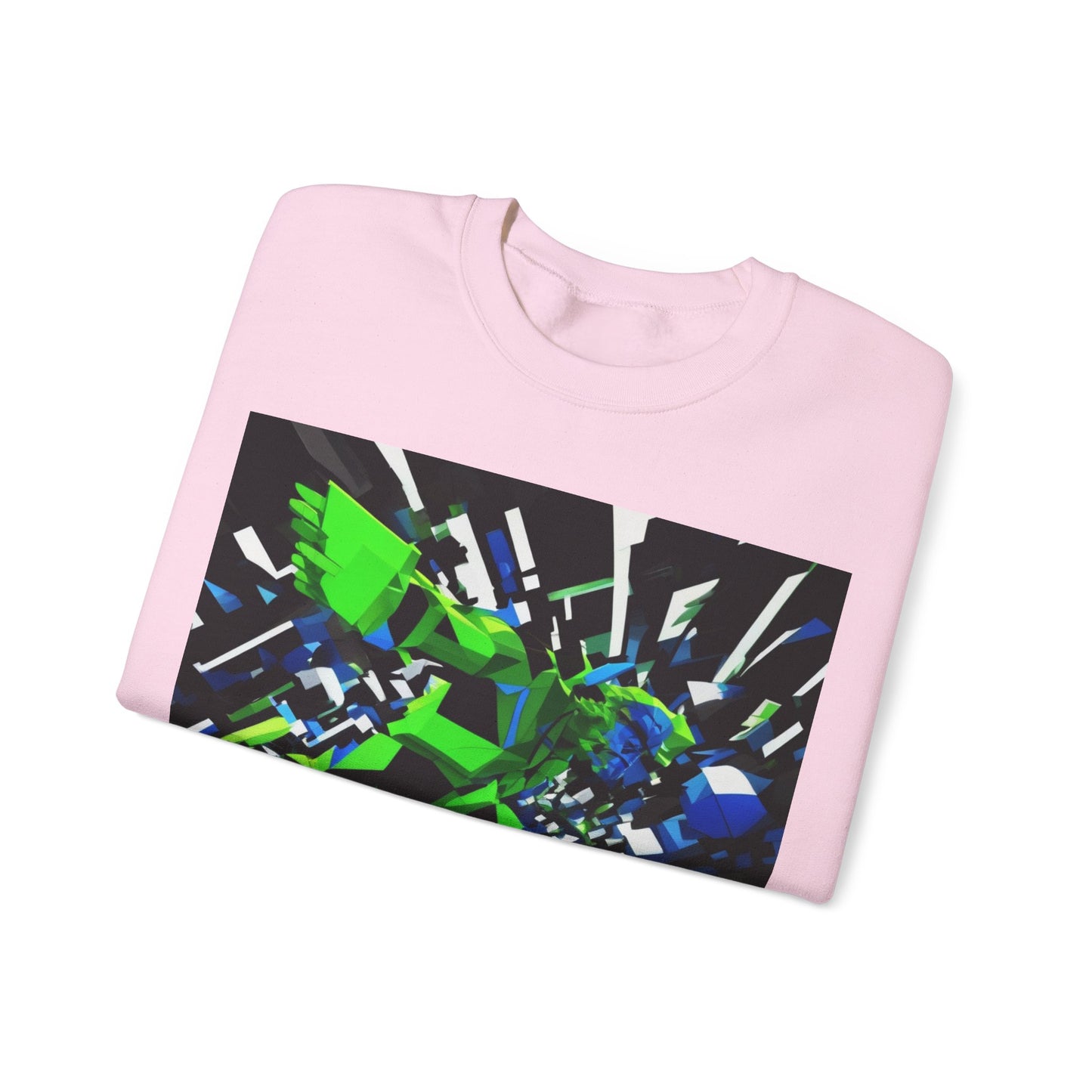 boostlete-pr-season-scene-sprinter-3d-geometric-0896 — Unisex Heavy Blend Crewneck (G18000)
