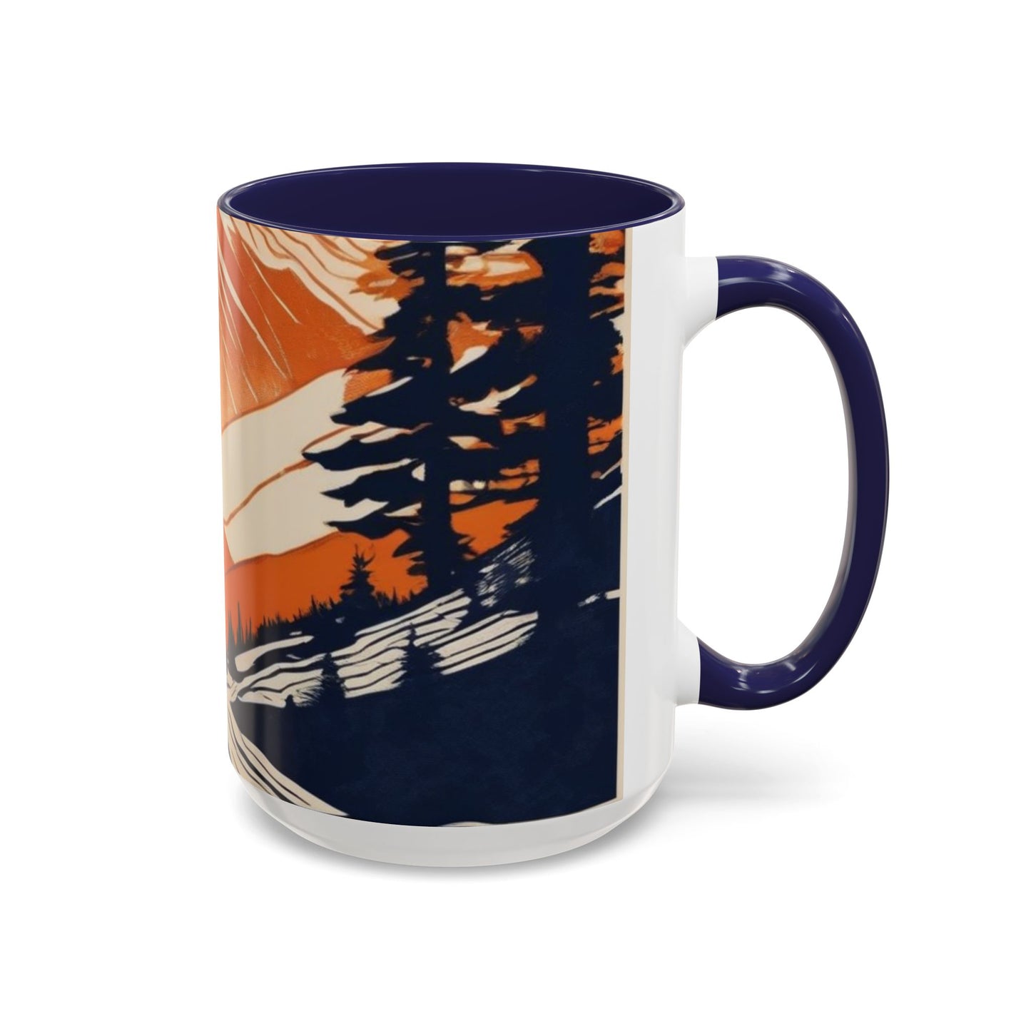 boostlete-iron-intent-scene-trail-glitch-badge-0100 — Accent Mug 11oz/15oz