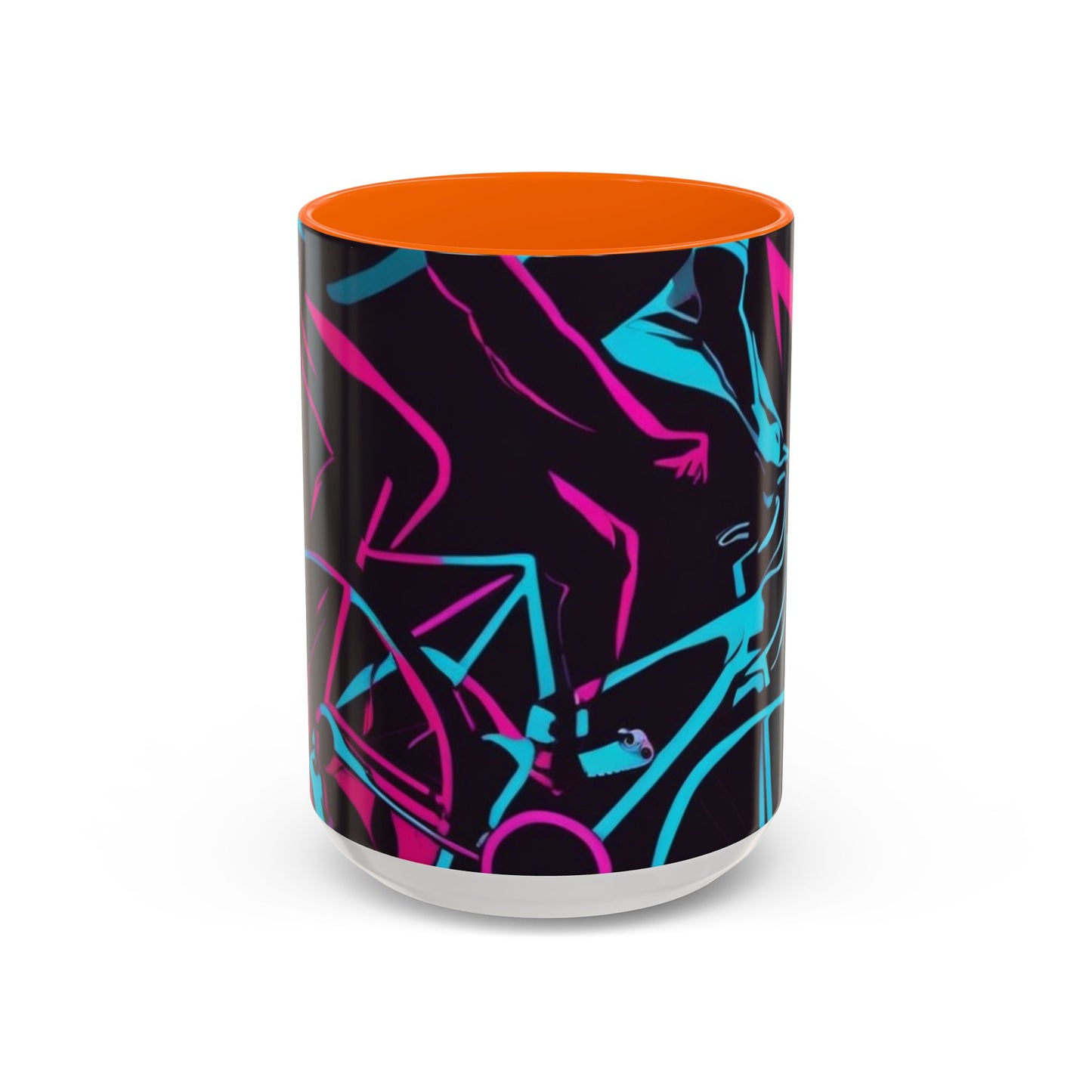 boostlete-rise-grind-scene-cyclist-outline-vector-0868 — Accent Mug 11/15oz