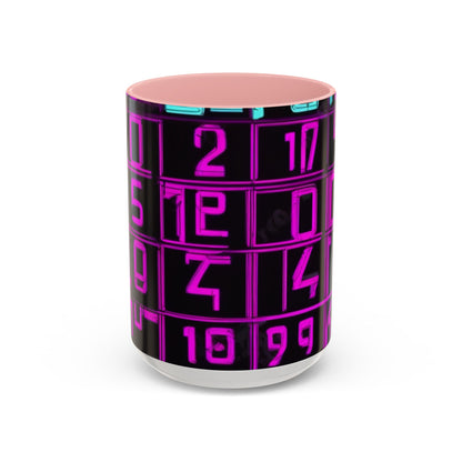 boostlete-iron-intent-pattern-plate-number-retro-0227 — Accent Mug 11oz/15oz