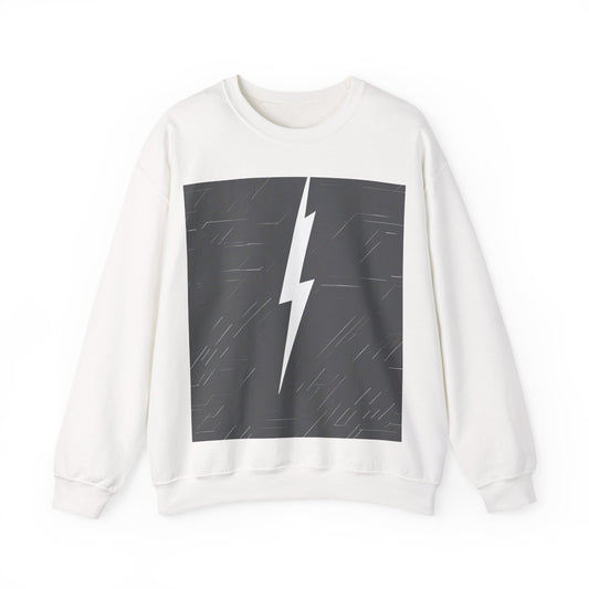 boostlete-am-crew-icon-lightning-glitch-vector-0590 — Unisex Heavy Blend Crewneck (G18000)