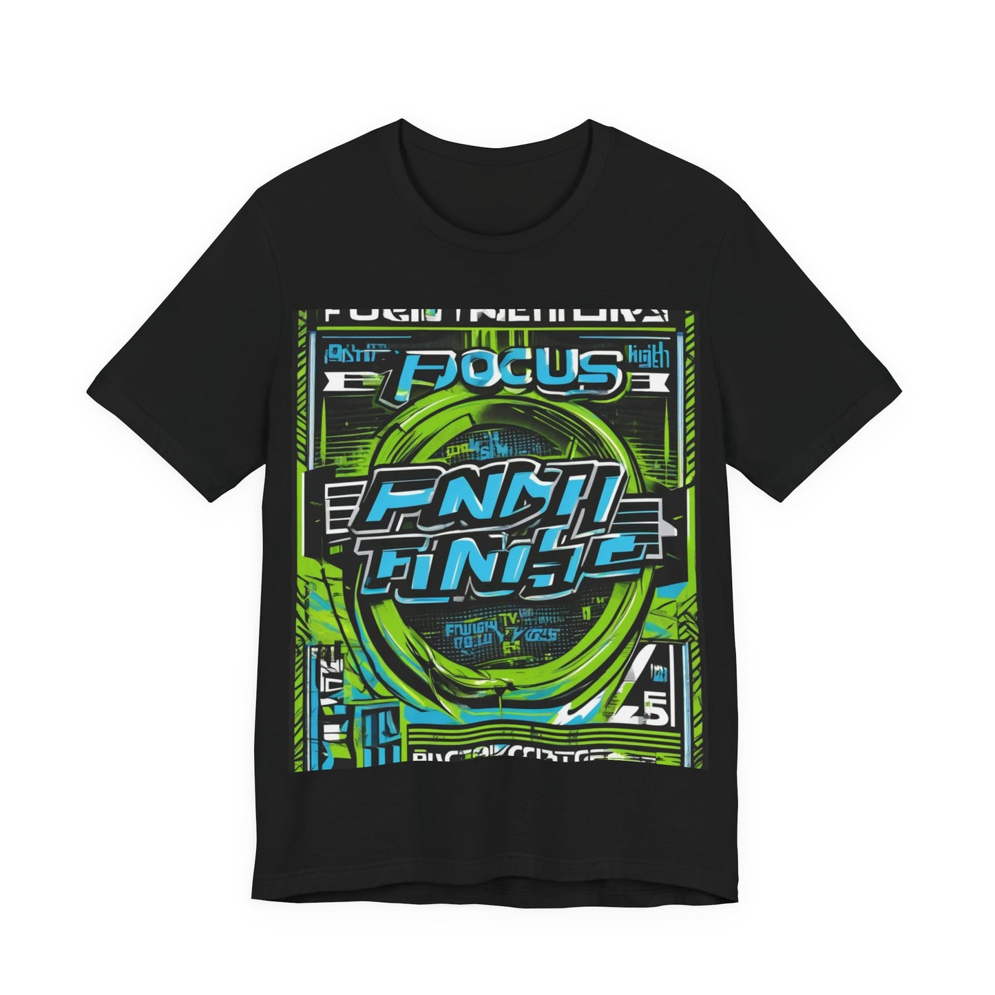 boostlete-iron-intent-type-focus-finish-big-retro-0177 — Unisex Jersey Short Sleeve (B+C 3001)