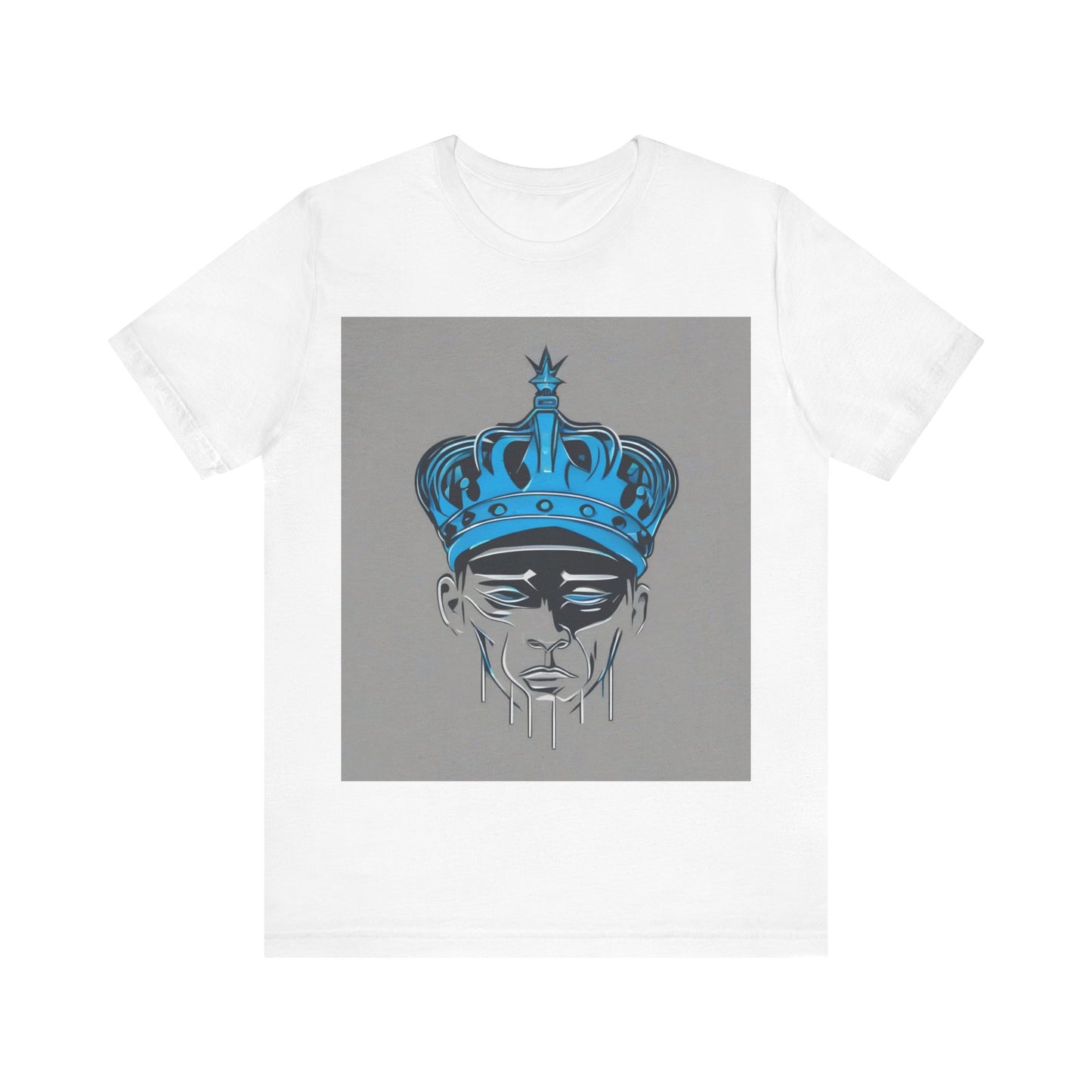 boostlete-am-crew-icon-crown-grainy-monoline-0022 — Unisex Jersey Short Sleeve (B+C 3001)