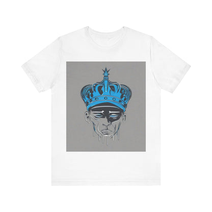 boostlete-am-crew-icon-crown-grainy-monoline-0022 — Unisex Jersey Short Sleeve (B+C 3001)