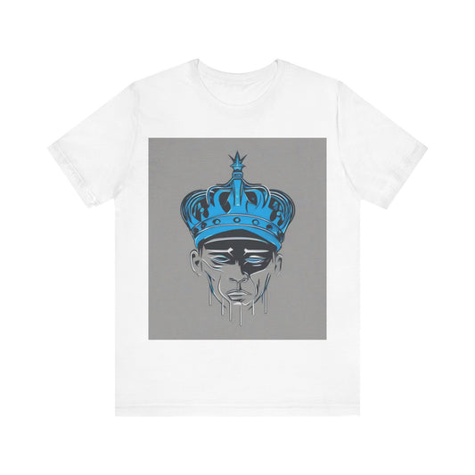 boostlete-am-crew-icon-crown-grainy-monoline-0022 — Unisex Jersey Short Sleeve (B+C 3001)