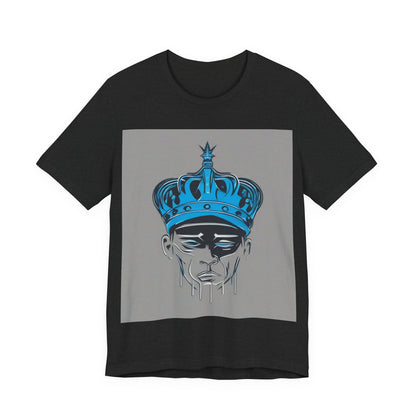 boostlete-am-crew-icon-crown-grainy-monoline-0022 — Unisex Jersey Short Sleeve (B+C 3001)