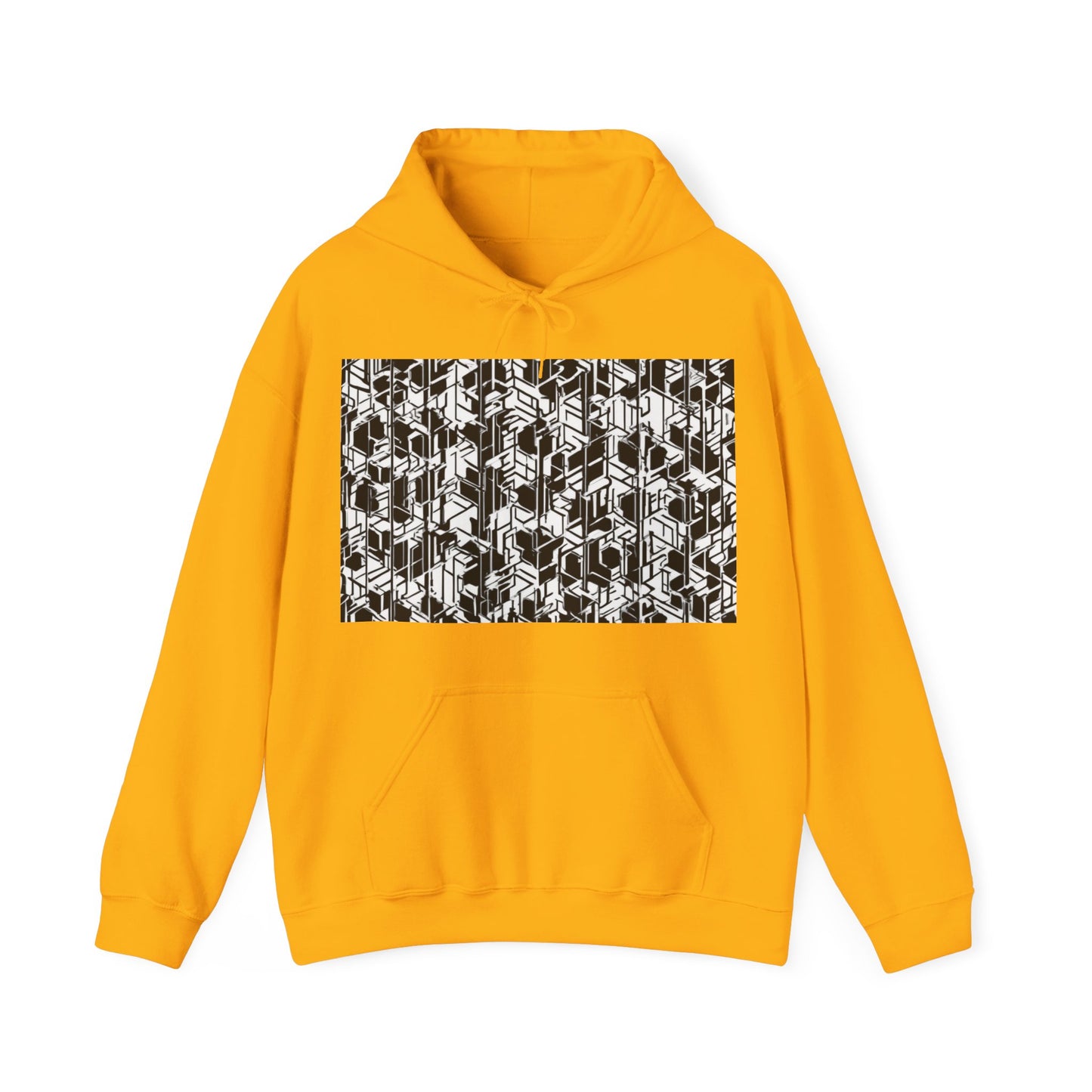 boostlete-field-day-pattern-micro-blueprint-0927 — Unisex Heavy Blend Hoodie (G18500)