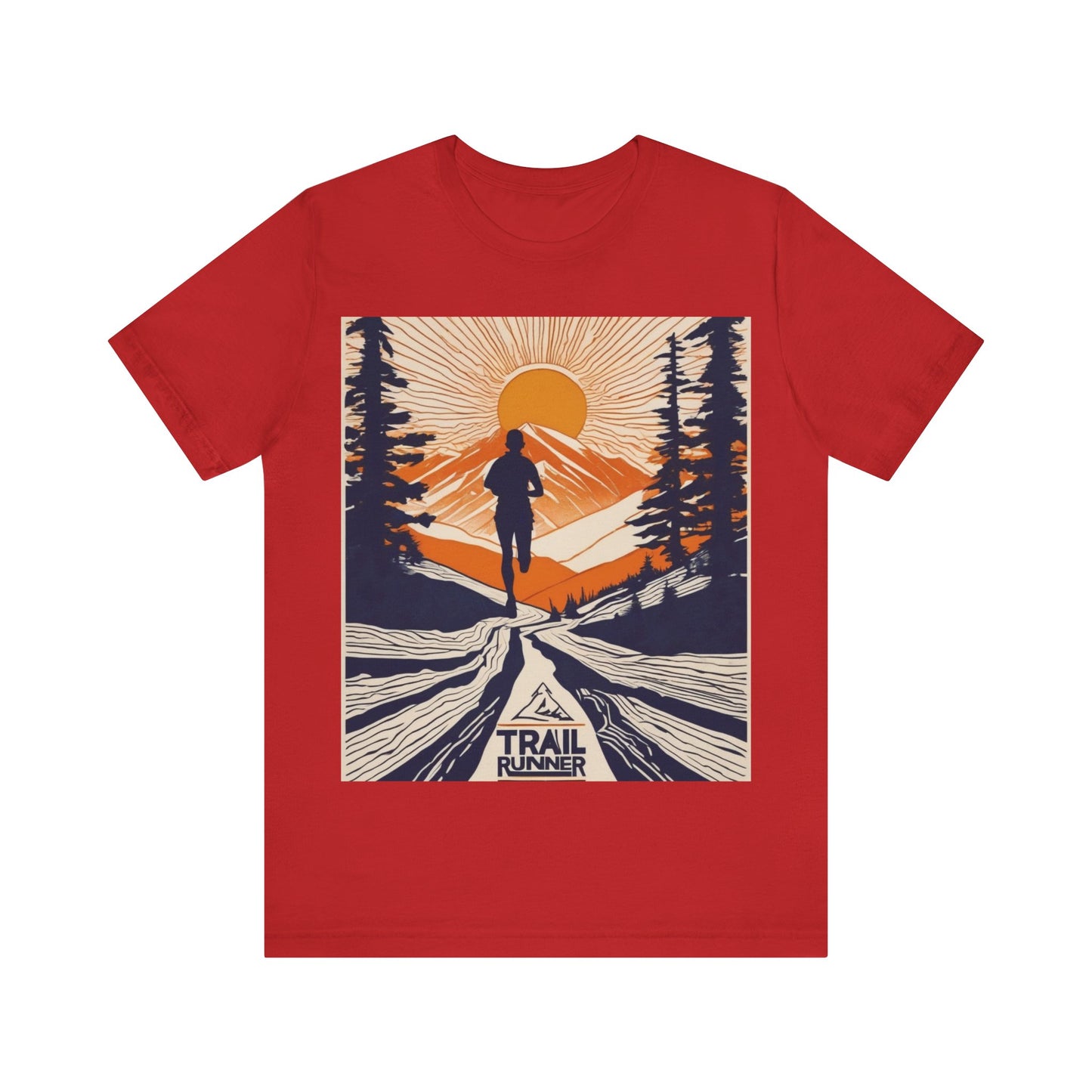 boostlete-iron-intent-scene-trail-glitch-badge-0100 — Unisex Jersey Short Sleeve (B+C 3001)