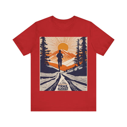 boostlete-iron-intent-scene-trail-glitch-badge-0100 — Unisex Jersey Short Sleeve (B+C 3001)