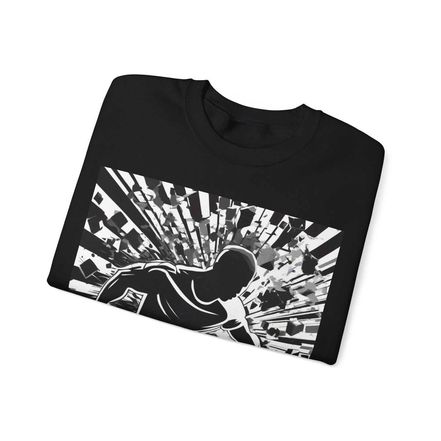 boostlete-field-day-scene-sprinter-halftone-athletic-0248 — Unisex Heavy Blend Crewneck Sweatshirt (Gildan)