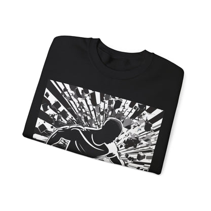 boostlete-field-day-scene-sprinter-halftone-athletic-0248 — Unisex Heavy Blend Crewneck Sweatshirt (Gildan)